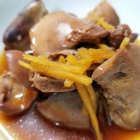 鶏レバーの甘辛煮