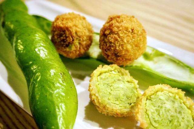 空豆コロッケ