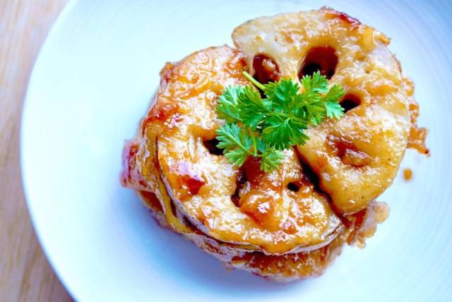 蓮根の梅肉炒め