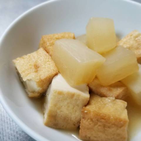厚揚げ豆腐と大根の煮物