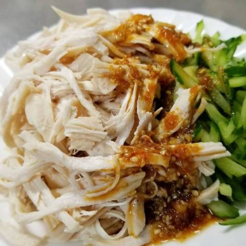 鶏むね肉の棒棒鶏