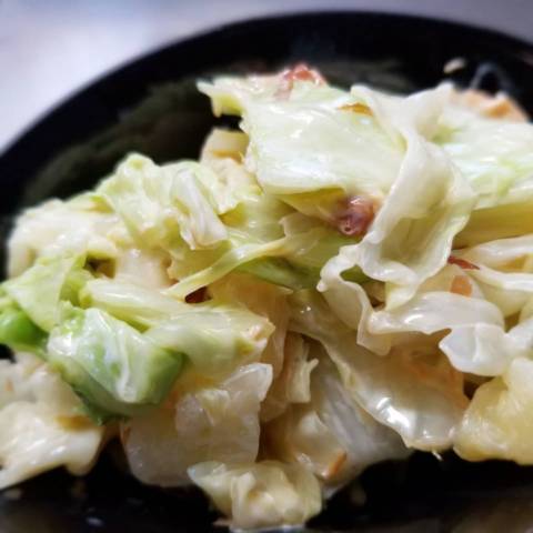 キャベツのおかかマヨ和え