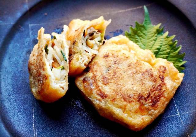 揚げの包み焼き