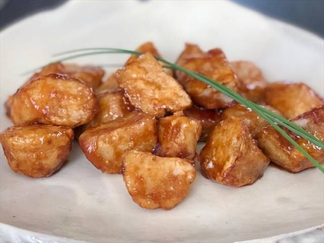 揚げ里芋の甘辛