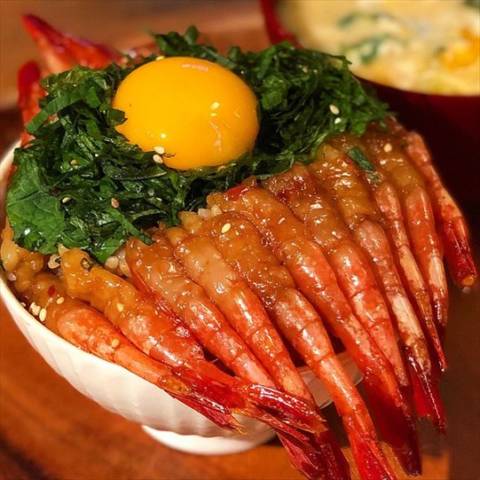 甘海老の甘辛醤油つけ丼