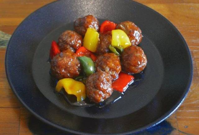 黒酢あんかけ肉団子