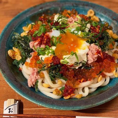 ちらしアレンジうどん