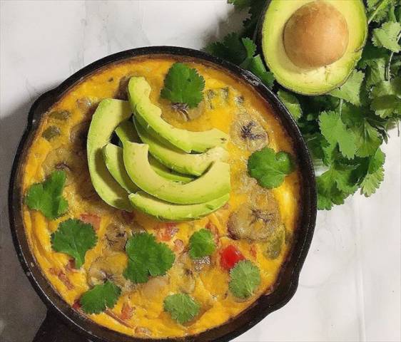 クッキングバナナのフリッタータ