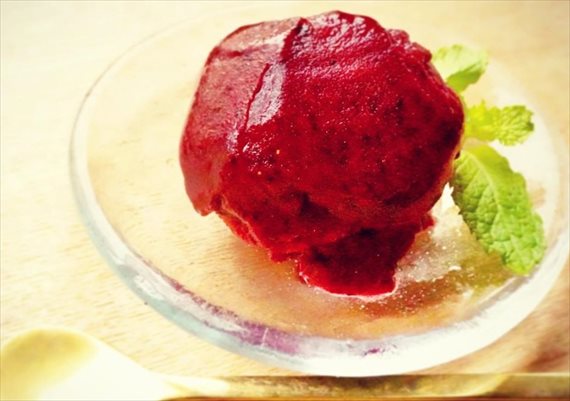 ブルーベリーソルベ