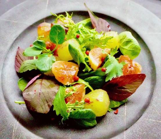 無花果とぶどうのサラダ