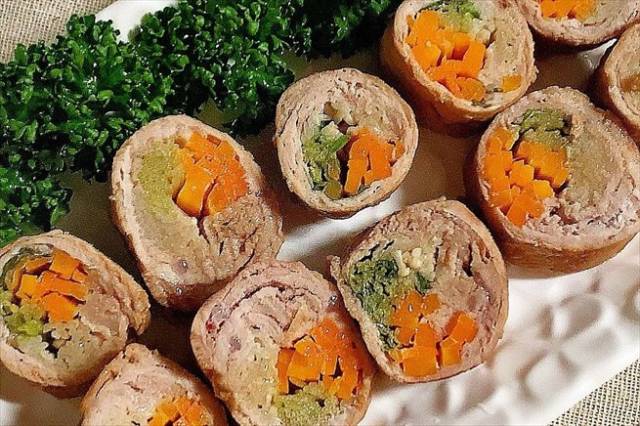 豚肉の野菜ロール