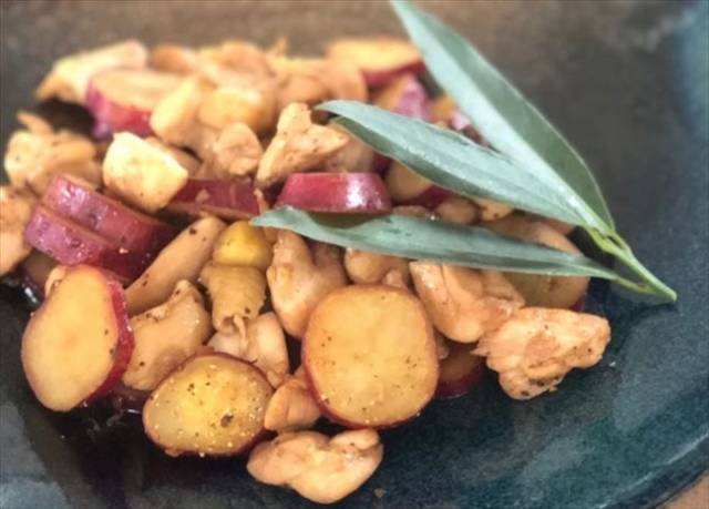 チキンとさつまいものバルサミコ炒め