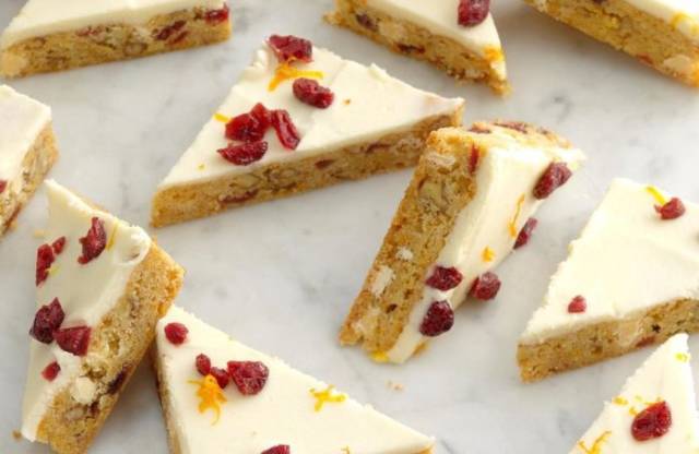 オレンジクランベリークッキーバー