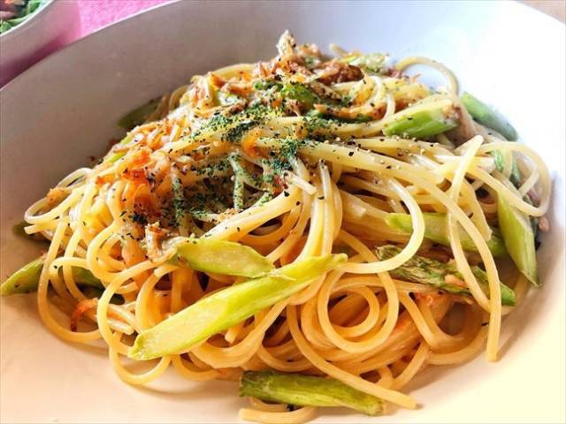 クリーミーな和風パスタ