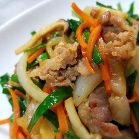 豚肉のプルコギ風