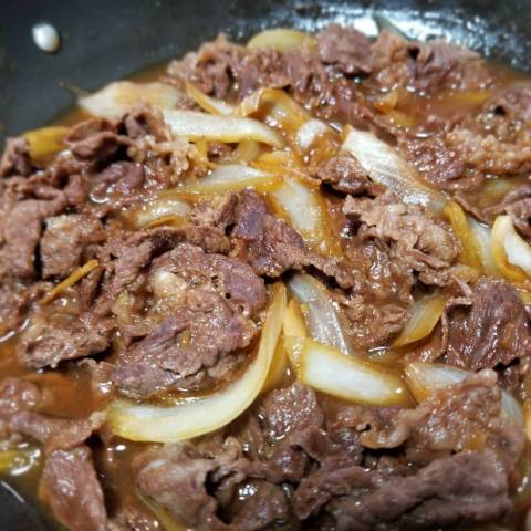 牛肉のすき焼き風