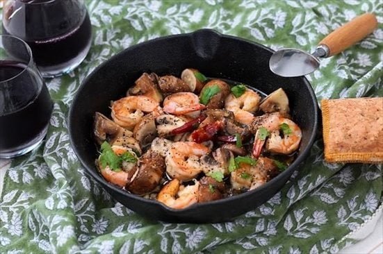 エビのアヒージョ