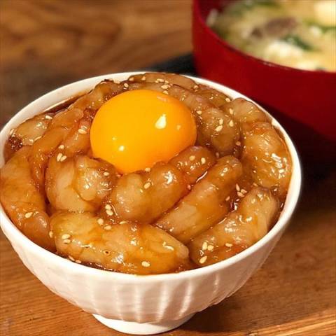 超簡単海老のユッケ丼