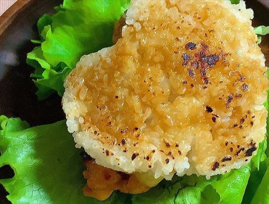 ハートのライスバーガー