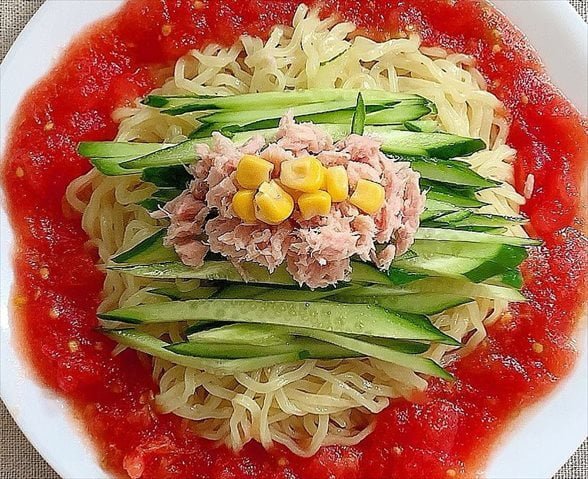 トマト入り冷やし中華