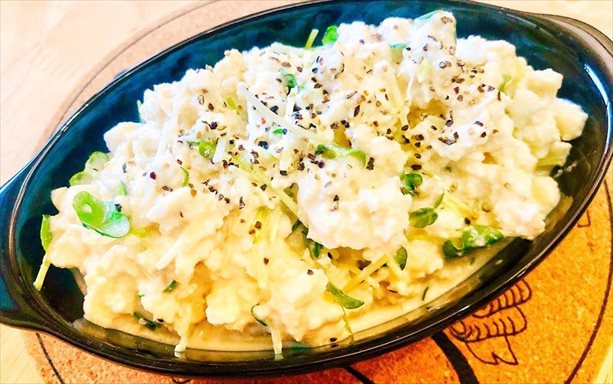 ほたてマヨ混ぜ豆腐