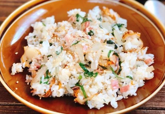 ホタテと大葉のピラフ