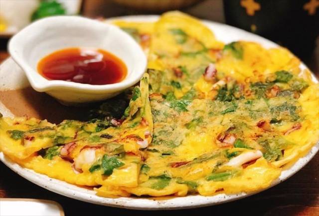 イカと大葉のチヂミ