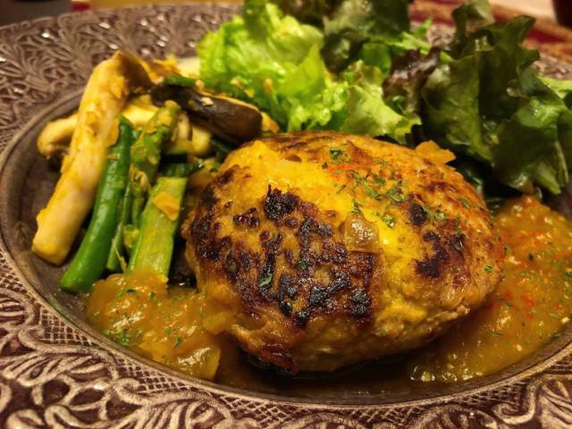 かぼちゃのポテサラバーグ