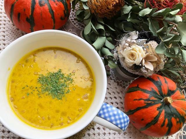 簡単製法かぼちゃスープ