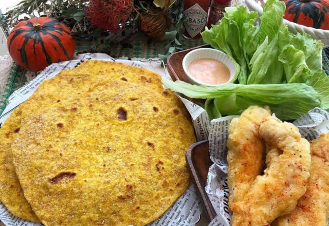 全粒粉とかぼちゃのトルティーヤ