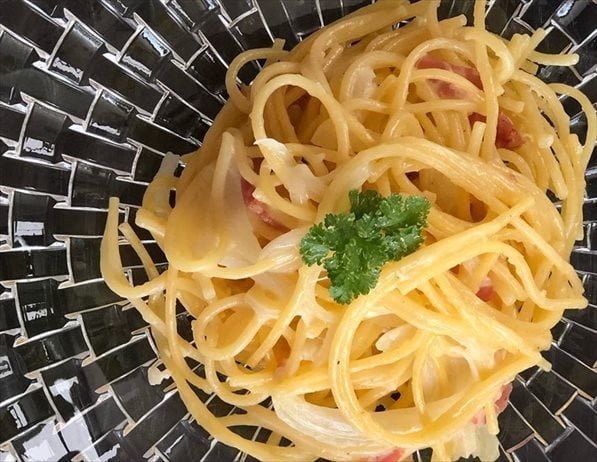 時短カルボナーラ