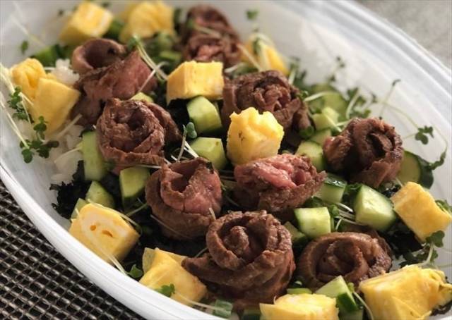 ローストビーフのちらし寿司