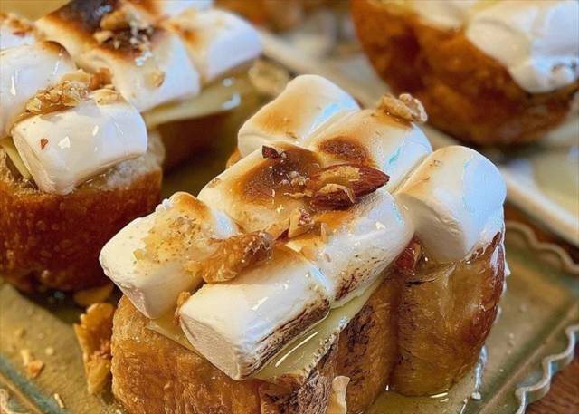 マシュマロハニーチーズトースト