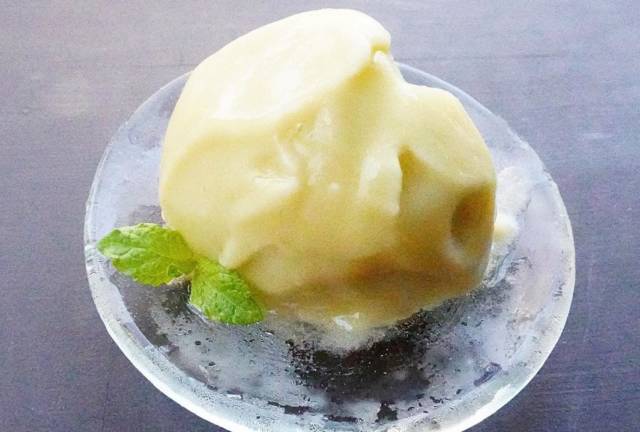 メロンのソルベ