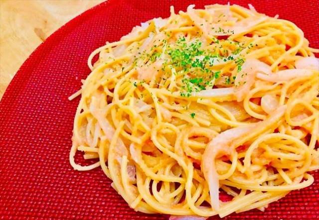 混ぜるだけ明太子パスタ