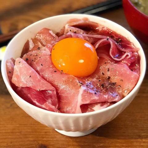 簡単時短生ハム丼