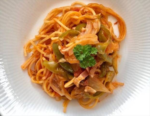 簡単な時短ナポリタン