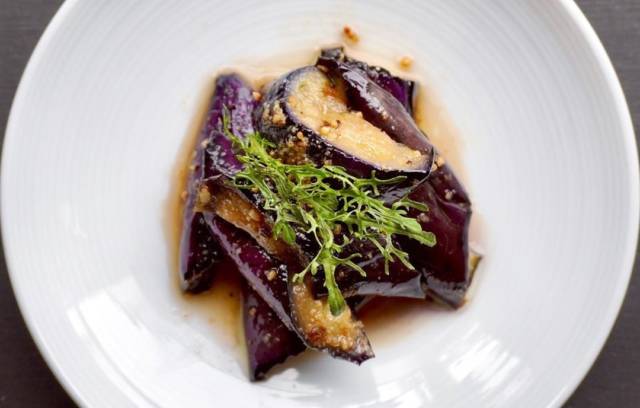 茄子の胡麻ポン酢和え