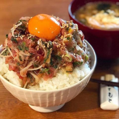 ネギトロたくあんMIX丼