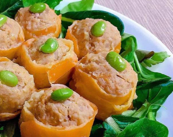 にんじん花シュウマイ