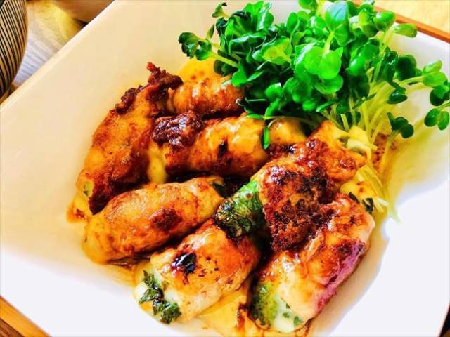 大葉チーズ肉巻き