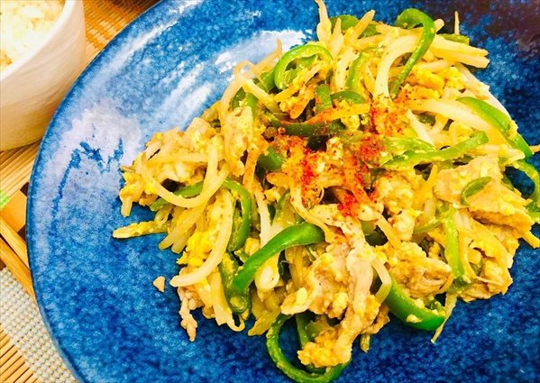 ピーマンの味噌チャンプル