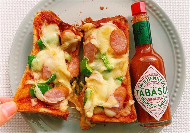 朝ごはん!のピザトースト