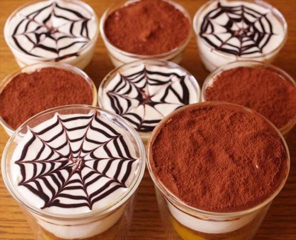 レンジでパンプキンティラミス