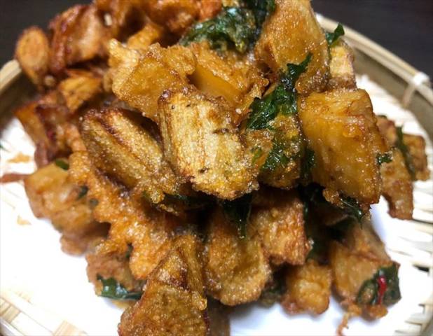 蓮根と牛蒡の唐揚げ