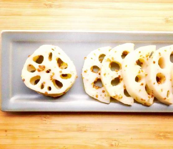 蓮根の粒マスタード和え