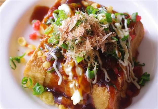 たこ焼き風の厚揚げ