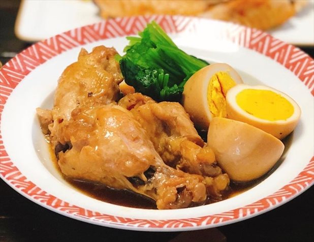 鳥手羽とたまごのさっぱり煮