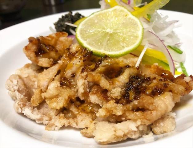 豚竜田揚げ洋風南蛮ダレ