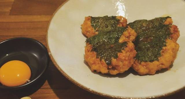 蓮根鶏つくね大葉巻き